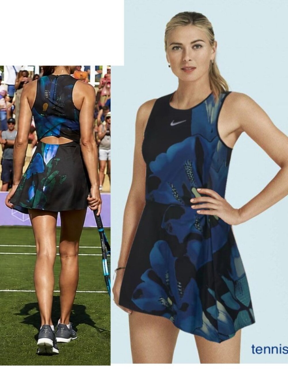 Nwt Nike Maria Sharapova Rare Tennis Dress w/ Back Zipper skirt XS